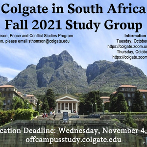 Fall 2021 South Africa Study Group Poster
