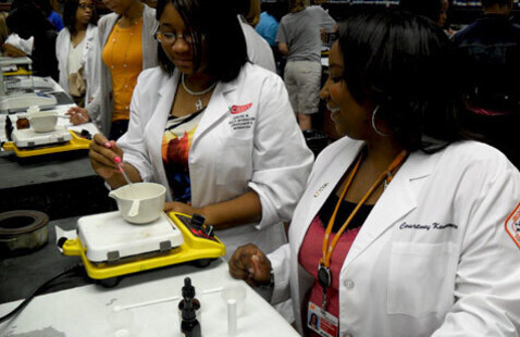 Students in the Pre-Health Scholars Program.