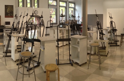 Visual Arts painting studio