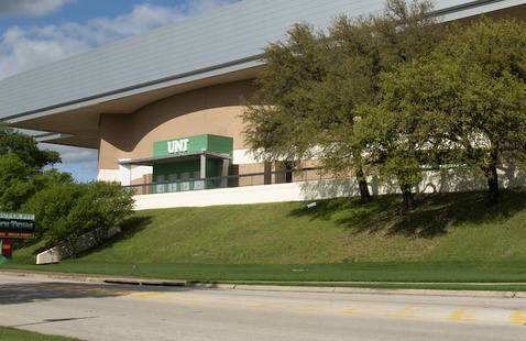 A picture of the UNT Coliseum.