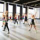Dancers rehearsing in Merrins Dance Theatre