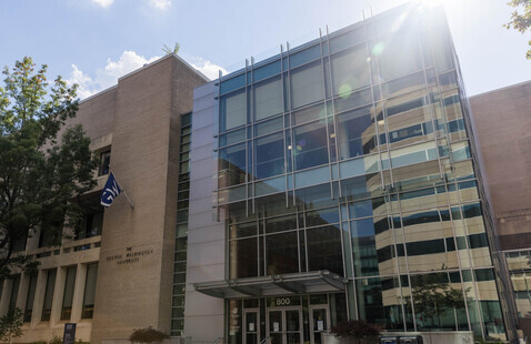 Academic building on GW's Foggy Bottom campus