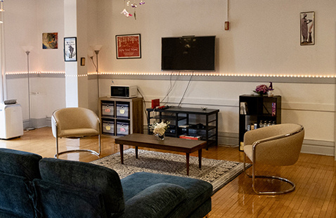 Interior of the Multicultural Resource Commons lounge