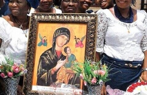 Lagos, Nigeria ~ Our Mother of Perpetual Help Catholic Church (courtesy of www.RedemptoristsDenver.org)
