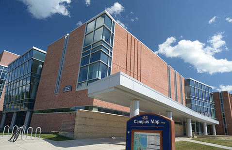 Northwest corner of UW-Stout's Jarvis Hall