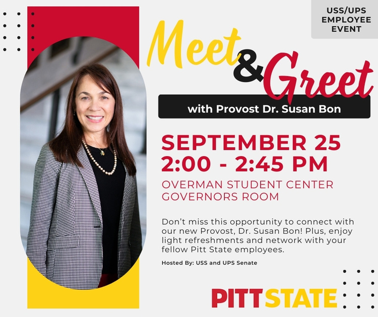 Meet & Greet with Dr. Bon for USS/UPS Employees Pittsburg State