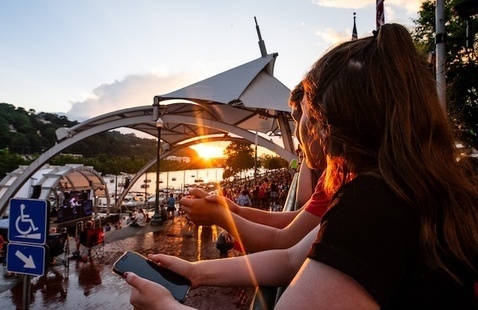 Image of Regatta Drone Show presented by WVU Medicine/Thomas Hospitals