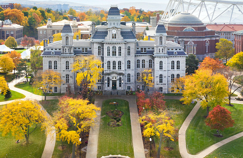 Aerial photo of the Hall of Languages
