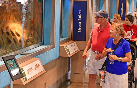 Fish at DNR building of Indiana State Fair