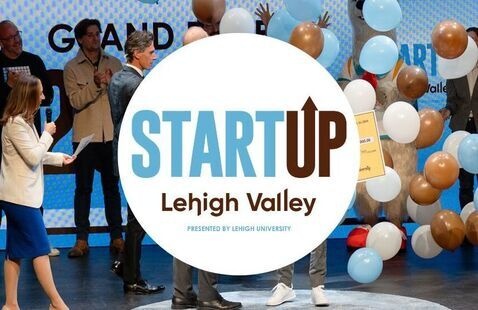 startup lehigh valley logo with an image of last year's winners