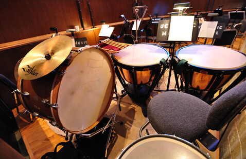 Assorted percussion instruments