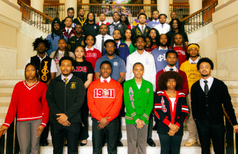 a group of students gathered together in university hall