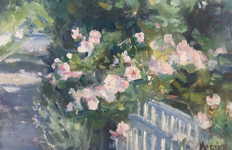 Corner Roses by Meg Mercier