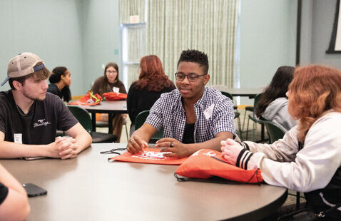 Students at a Student Orientation, Advising & Registration session.