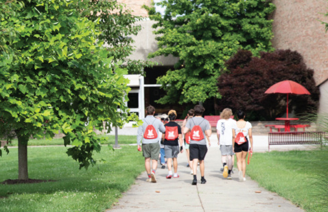 Students at a Student Orientation, Advising & Registration session.
