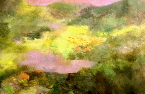 Painting by USM Art & Design BFA candidate Emma Nehlig