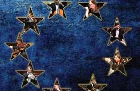 Stars on blue - symphony art