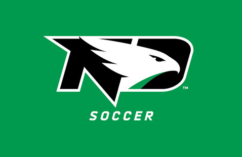 Fighting Hawks logo with the word soccer beneath