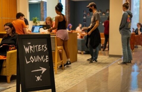 Writer's Lounge meeting / Campus Times photo