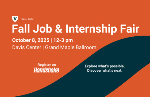 2025 Fall Job and Internship Fair Wednesday October 8 2025 from 12 to 3 pm Davis Center 4th floor