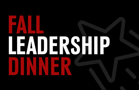 Image of a star with the text: Fall Leadership DInner