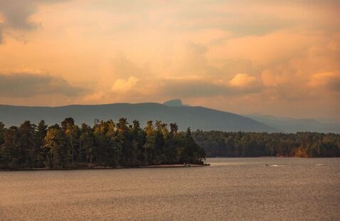 Sunset at Lake James.