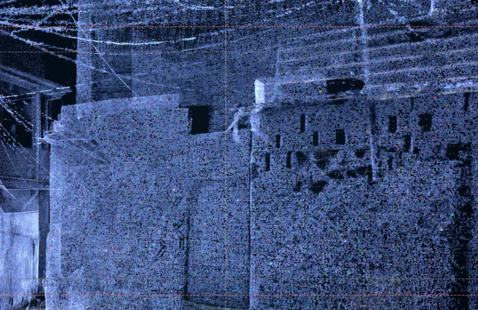 Lidar point cloud, Vidigal, Rio de Janeiro