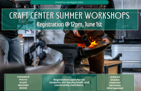 Image of Craft Center Summer 2026 Workshop Registration
