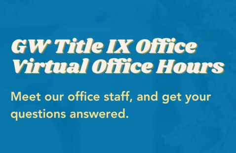 GW Title IX Office Virtual Office Hours