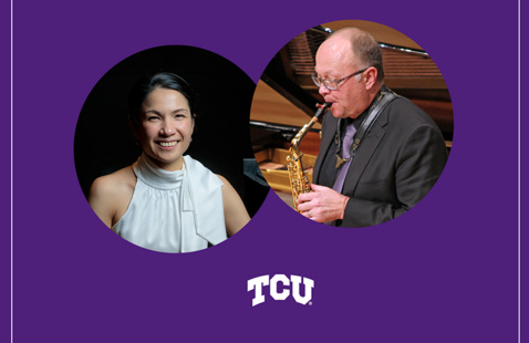 Image of Faculty Recital Series: Allen Cordingley, saxophone.  Cecilia Kao, piano