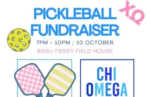 the logo for pickleball for chi omega sorority