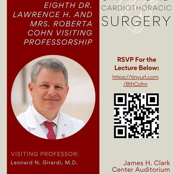 8th Dr. Lawrence H. and Mrs. Roberta Cohn Visiting Professor Lecture