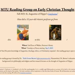 Featured event photo for Reading Group on Early Christian Thought: St. Augustine of Hippo’s Confessions