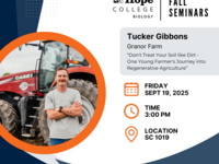Event image for Biology Seminar Series - Tucker Gibbons, Granor Farm
