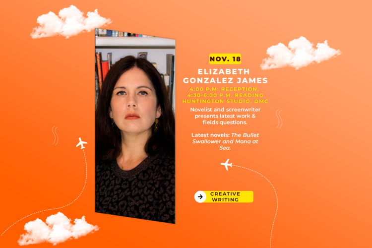Elizabeth James Gonzalez presents in the Creative Writing Reading Series