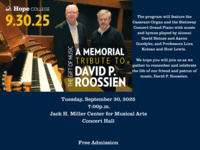 Event image for David P. Roossien Tribute Concert