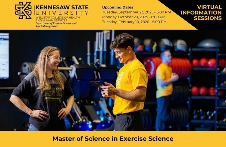 Master of Science in Exercise Science - Virtual Information Sessions