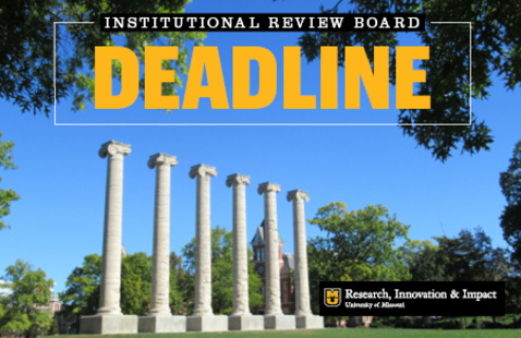Institutional Review Board deadline with Columns image
