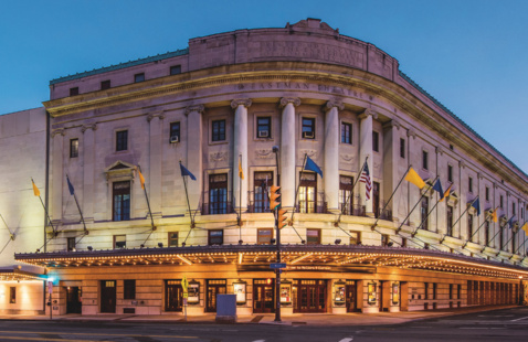 Exterior of Eastman School of Music.