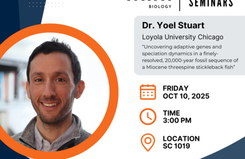 Image of Biology Seminar Series - Dr. Yoel Stuart, Loyola University - Chicago