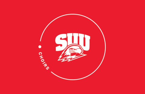 SUU birdmark logo with Choirs.