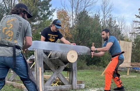 Image of SAF Forestry Club Timbersports Practice