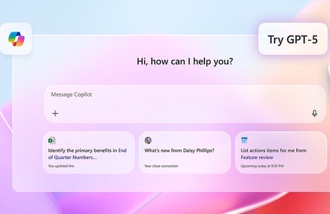 Image of Microsoft Copilot chat experience.
