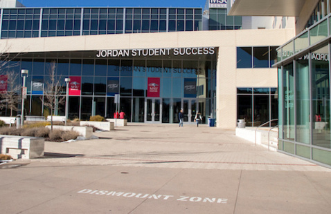 exterior of the Jordan Student Success Building