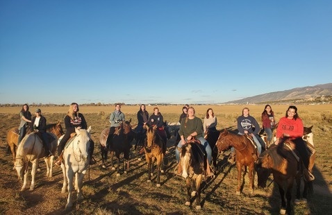 SUU Horsemanship class