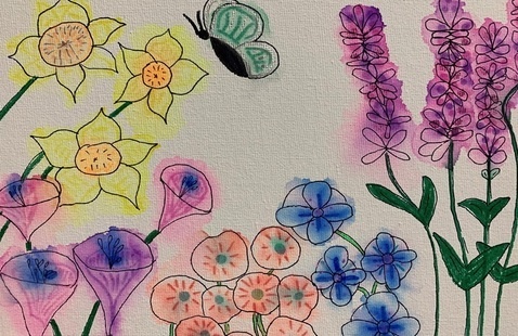 flower drawing/coloring