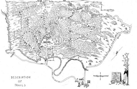 A 1930s Brown County State Park map