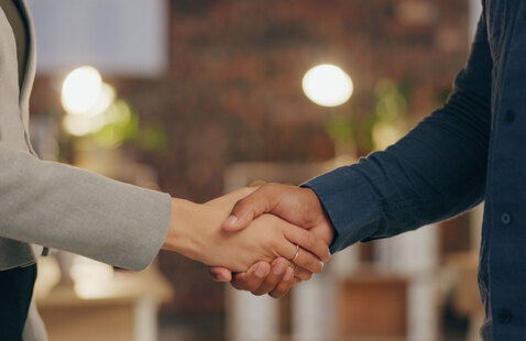 business people shaking hands