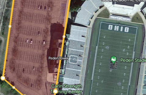 Image of Parking Lot 132 (Peden Stadium) Closure