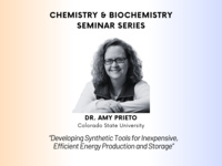 Event image for Chemistry+ Biochemistry Seminar Series: Dr. Amy Prieto